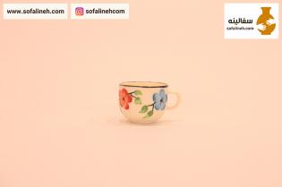 فنجان و نعلبکی گلدار